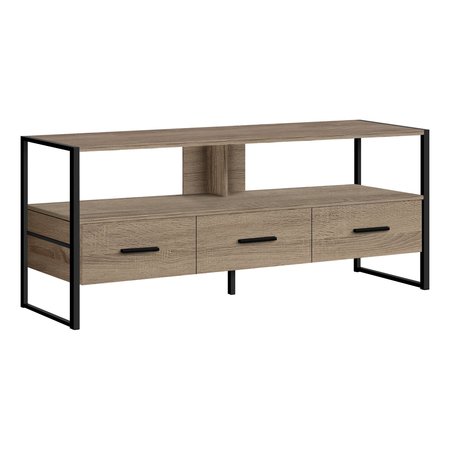 MONARCH SPECIALTIES Tv Stand, 48 Inch, Console, Storage Drawers, Living Room, Bedroom, Laminate, Brown I 2618